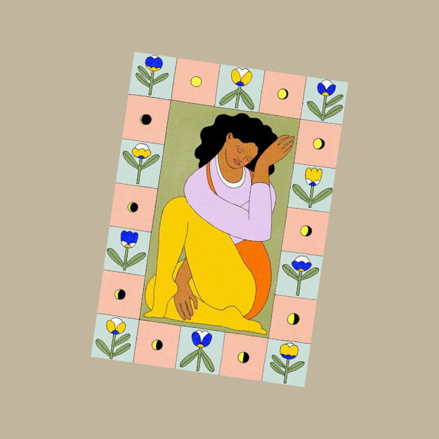 Illustration colorée de femme de Nastassia B