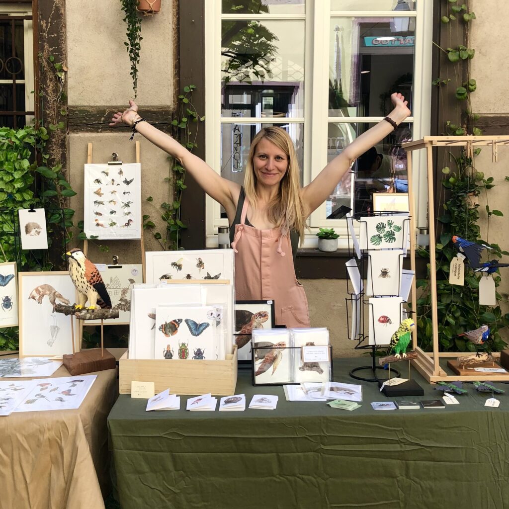 Illustratrice strasbourgeoise Valérie Etterlen, créations disponibles à la boutique Le Générateur à Strasbourg