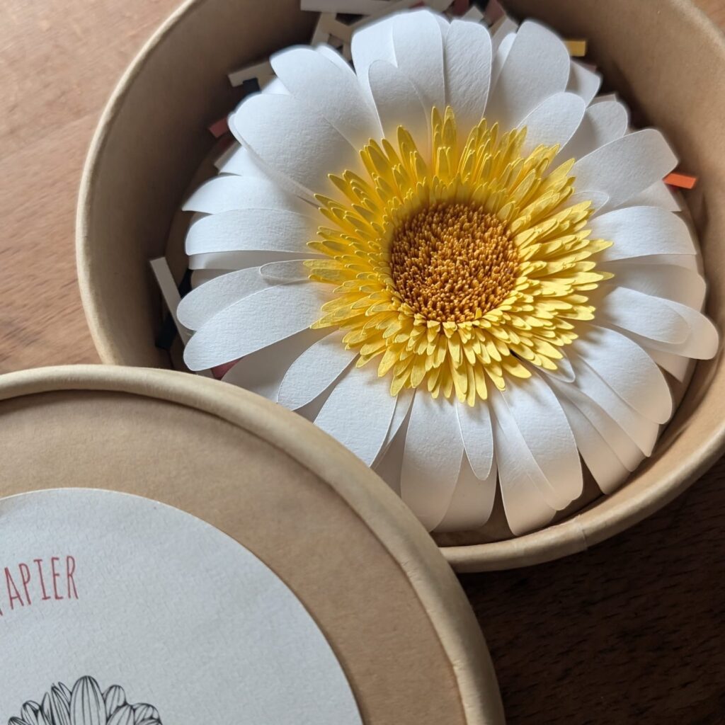 Fleur en papier de Limyla disponible dans le concept store Le Générateur à Strasbourg