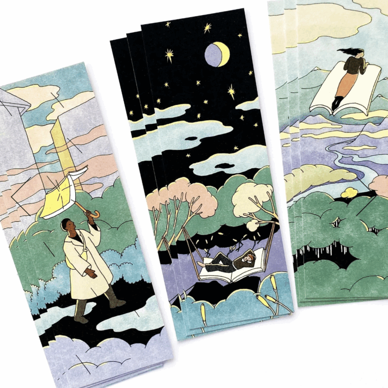Marque-pages illustrés par Nastassia B disponibles à la boutique Le Générateur à Strasbourg