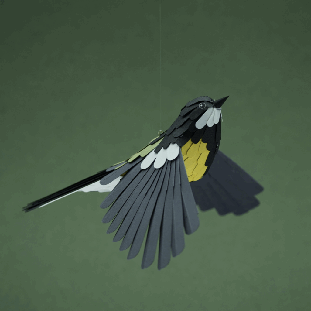 Oiseau en papier de Claire Muth disponible à l'Écrin à Strasbourg