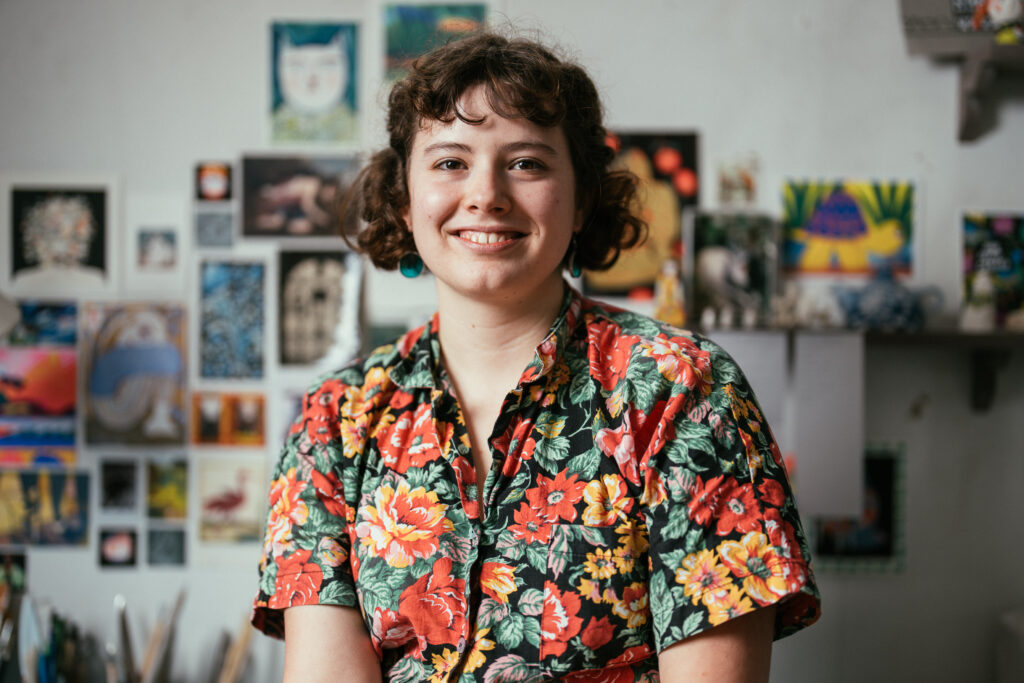 Portrait de la céramiste strasbourgeoise Adelle Zanotti