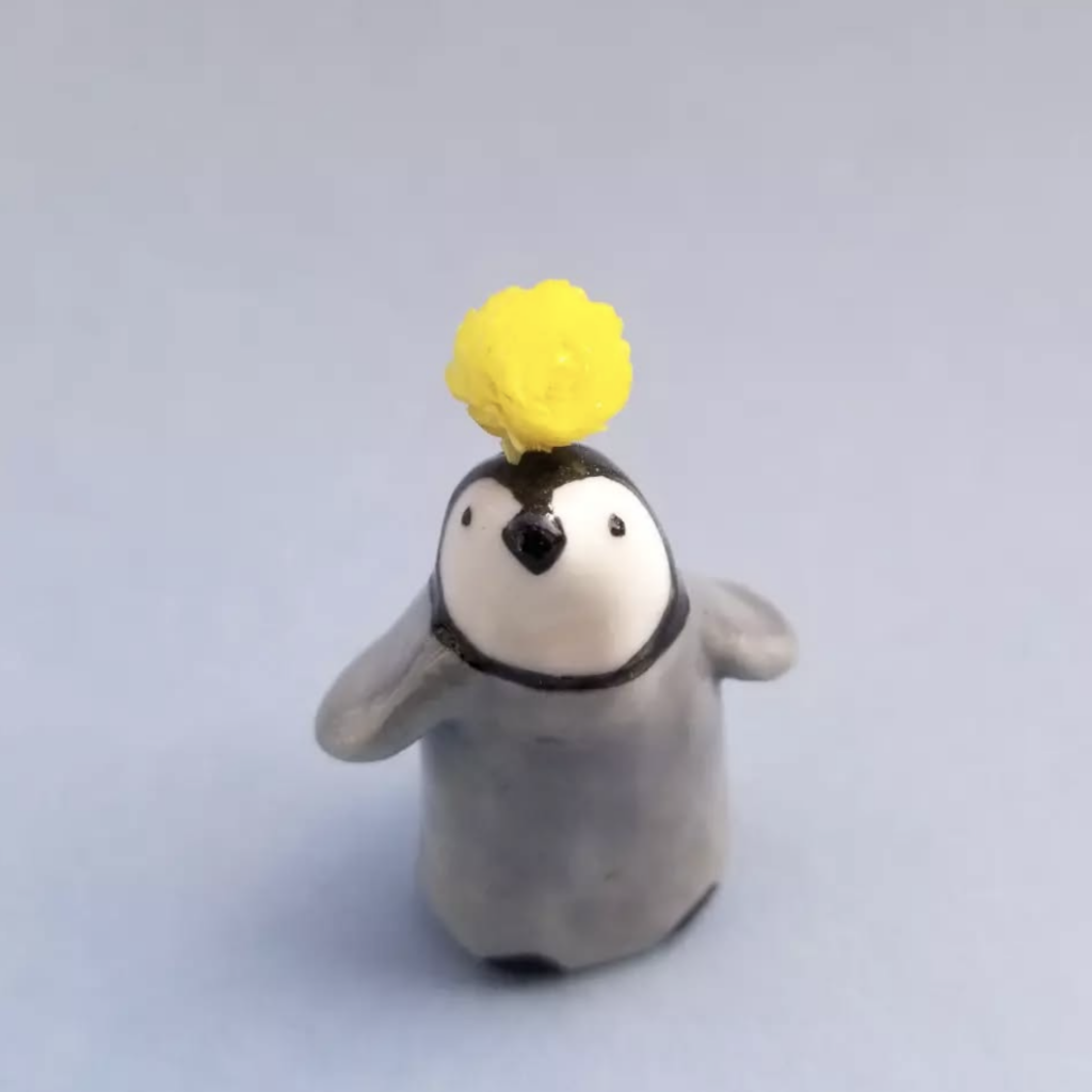 Soliflore pingouin en céramique d'adelle zanotti