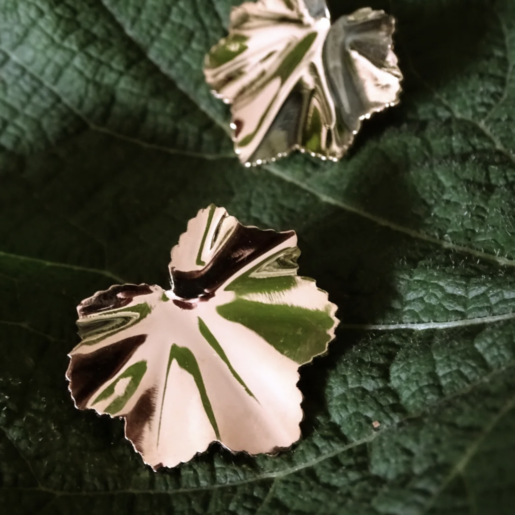 Bijou Amabilis Atelier, boucles d'oreilles feuilles