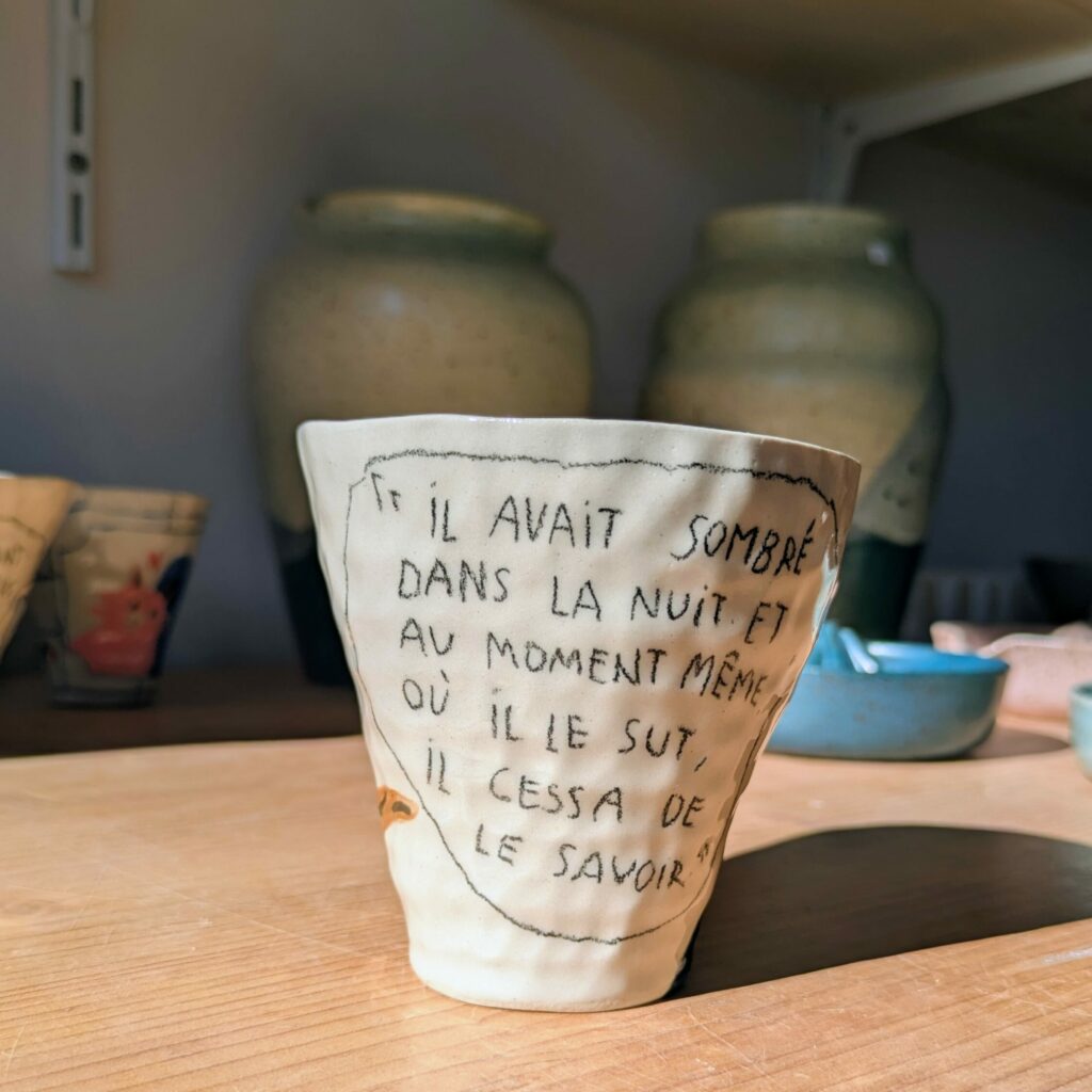 Tasse en céramique pour amoureux des livres, 2 fois 2 mains