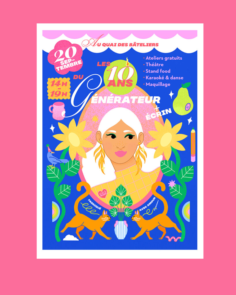 Affiche Fête d'anniversaire les 10 ans du Générateur